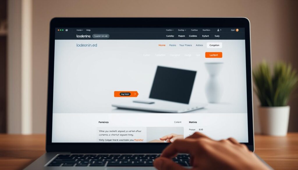 A sleek, minimalist website interface with a clean, professional design. The foreground features a laptop display showcasing the lodeonline.in.net homepage, with a simple, intuitive navigation menu and clear content layout. The middle ground depicts a user's hand interacting with the trackpad, conveying a sense of seamless, tactile engagement. The background is a softly blurred, neutral-toned workspace, creating a calming, focused atmosphere. Warm, diffused lighting illuminates the scene, highlighting the website's clarity and user-friendliness. The overall impression is one of a well-designed, easy-to-use digital platform. A sleek, minimalist website interface with a clean, professional design. The foreground features a laptop display showcasing the lodeonline.in.net homepage, with a simple, intuitive navigation menu and clear content layout. The middle ground depicts a user's hand interacting with the trackpad, conveying a sense of seamless, tactile engagement. The background is a softly blurred, neutral-toned workspace, creating a calming, focused atmosphere. Warm, diffused lighting illuminates the scene, highlighting the website's clarity and user-friendliness. The overall impression is one of a well-designed, easy-to-use digital platform.